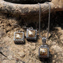 Two-Tone Pendant:  18K Gold plated onto Sterling Silver - OutOfAsia